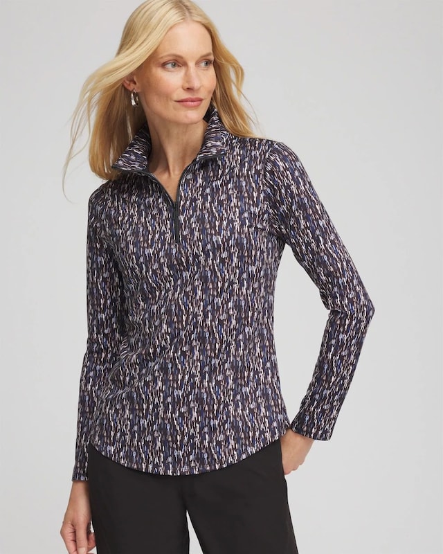 Zenergy UPF Printed Long Sleeve Top
